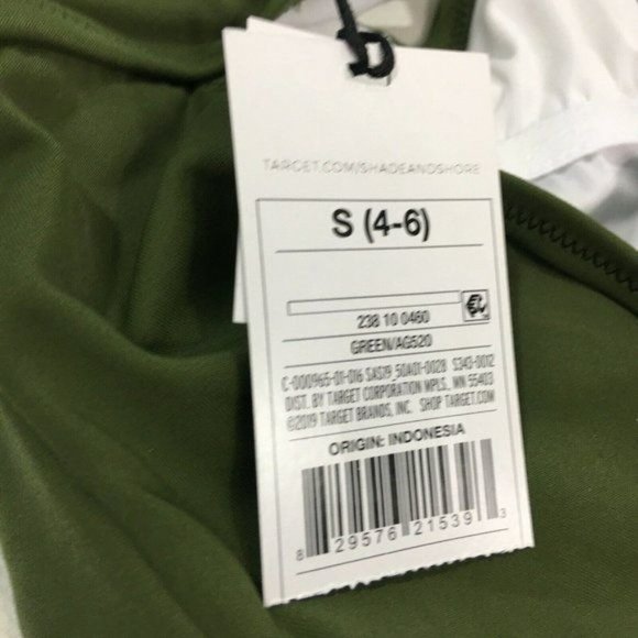 Shade & Shore Womens Plunge Tie Front Wrap One Piece Swimsuit Small 4-6 - Picture 5 of 7